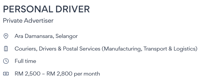 Personal Driver